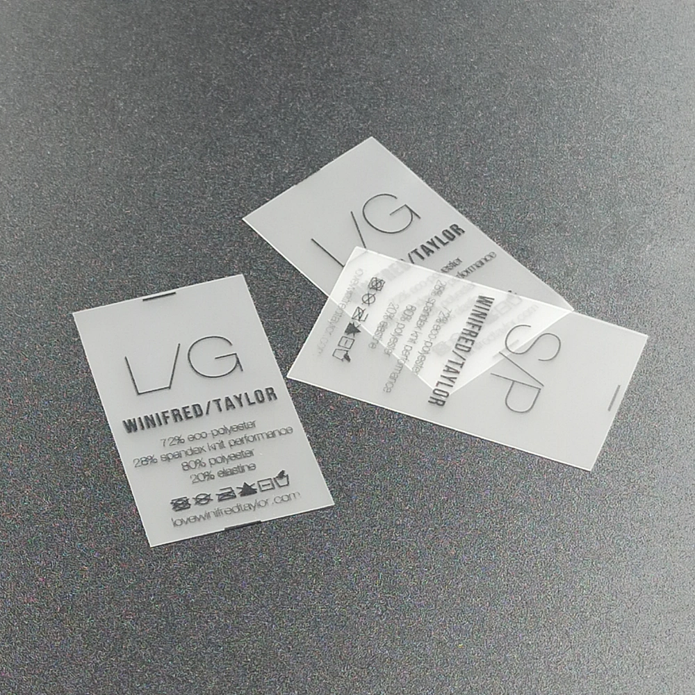 Grs Certified Soft TPU Printing Care Labels for Beachwear/Swimwear/Bikinis