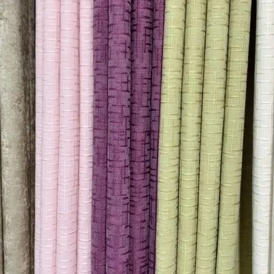 Cortina de linho com nó de bambu, tecido jacquard de algodão, tecido de linho para sala de estar, quarto, simplicidade moderna